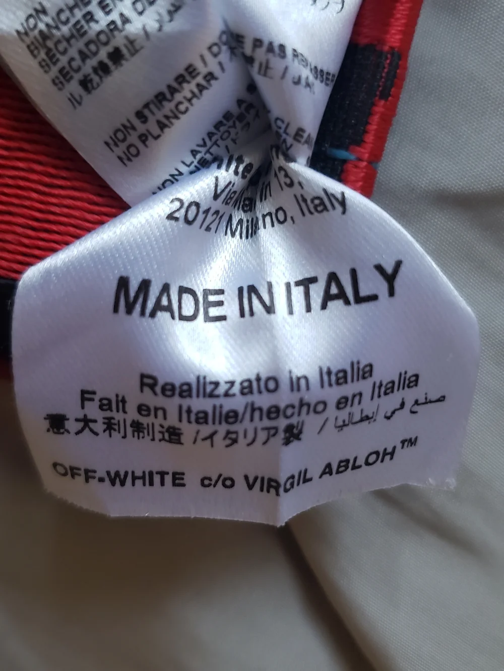 Off-White Red Belt